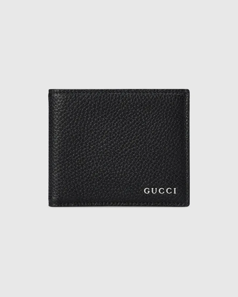 Gucci Faltbrieftasche Mit Logo Schwarz