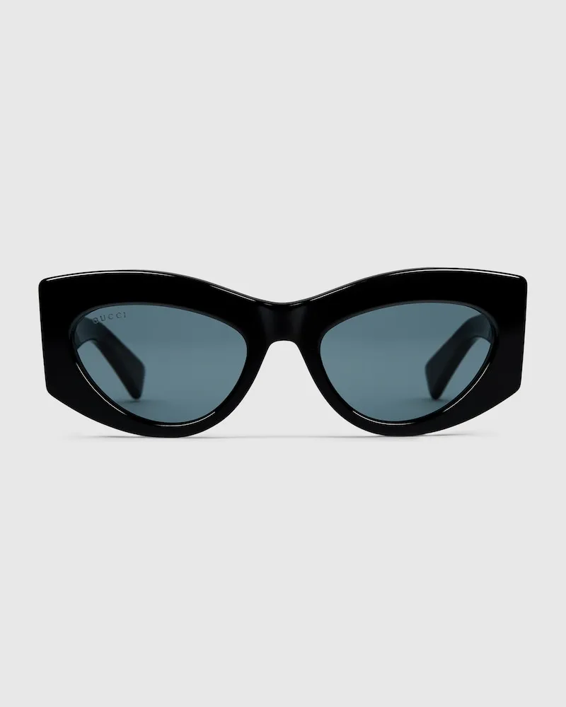 Gucci Sonnenbrille In Katzenaugenform Schwarz