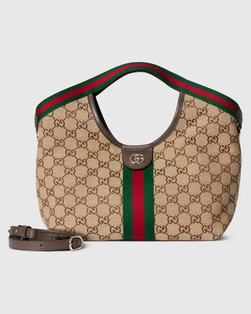 Gucci Kleiner Giglio Shopper Beige