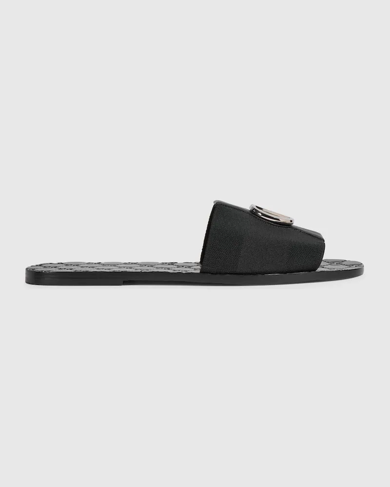 Gucci Riviera Herren-Pantolette, Größe Schwarz
