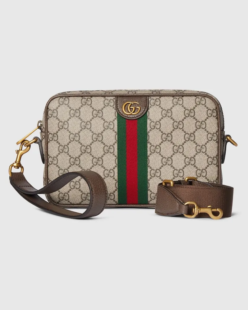 Gucci Kleine Ophidia Umhängetasche Beige