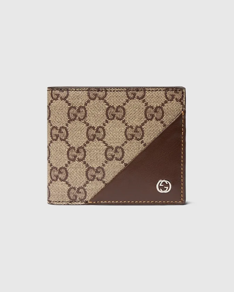 Gucci Faltbrieftasche mit GG Beige