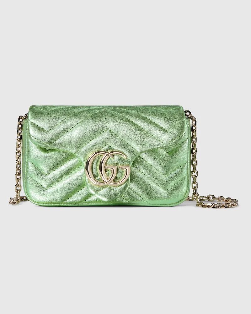 Gucci GG Marmont Mini-Schultertasche Grün