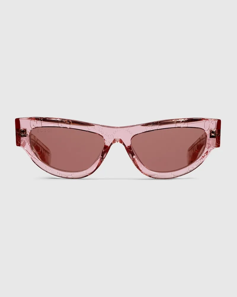 Gucci Sonnenbrille In Katzenaugenform Pink