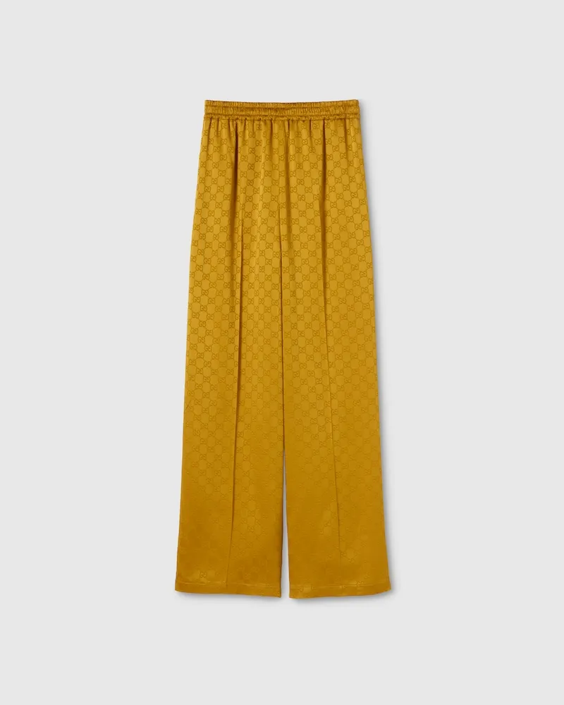 Gucci Hose aus GG Azetat-Jacquard, Größe Braun