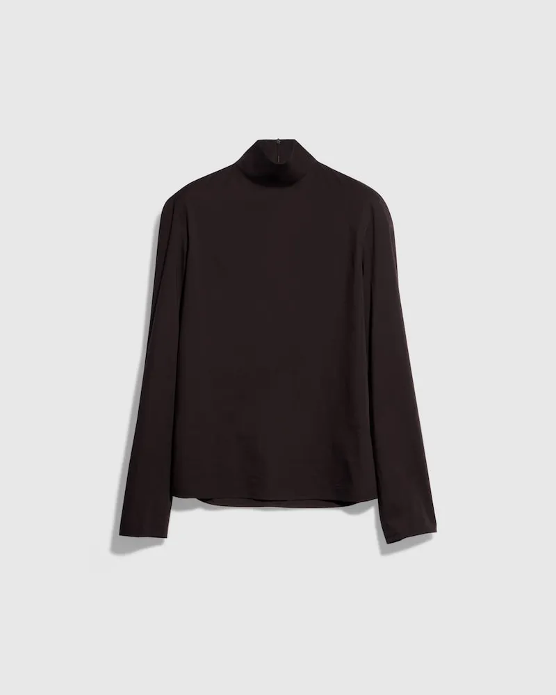 Gucci Rollkragenpullover aus Baumwollpopeline, Größe Schwarz