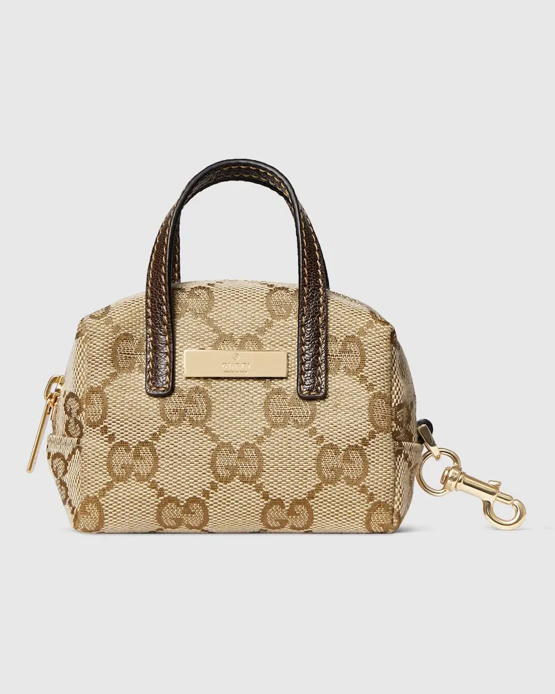Gucci Anhänger In Boston-Taschenform Beige