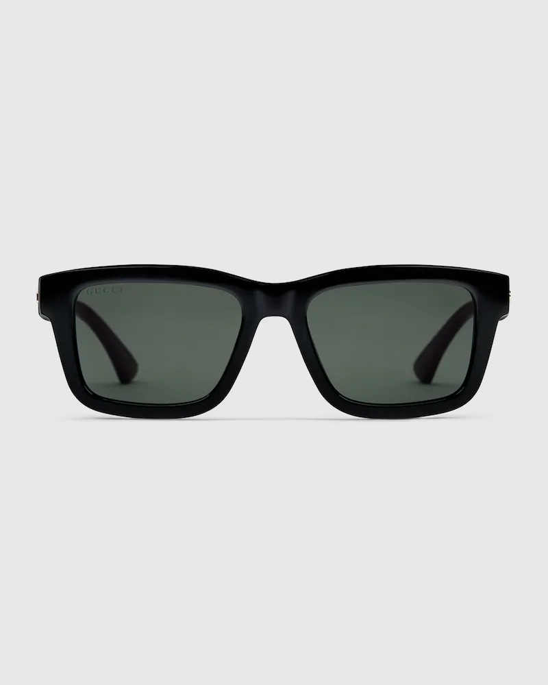 Gucci Sonnenbrille Mit Rechteckigem Rahmen Schwarz