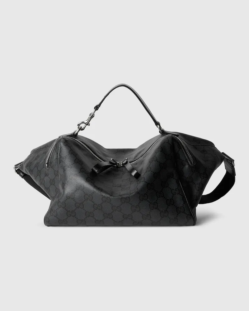Gucci Kleine Umhängetasche mit Web Schwarz