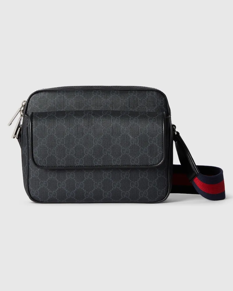 Gucci Kleine GG Black Umhängetasche Schwarz