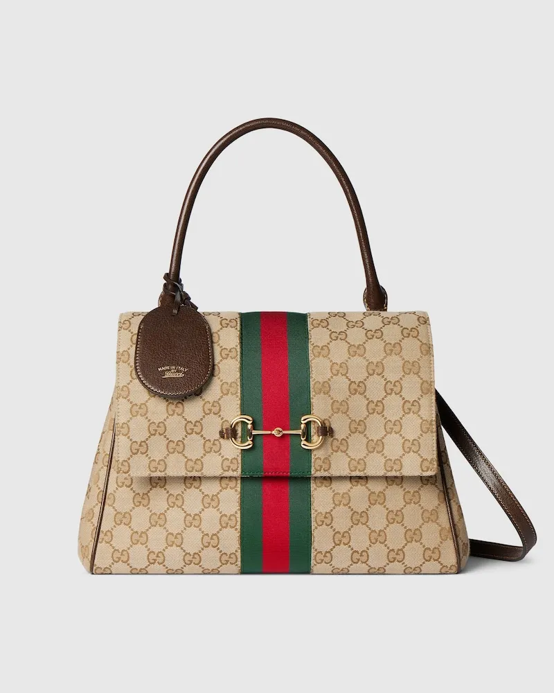 Gucci Mittelgroße Paparazzo Henkeltasche Beige