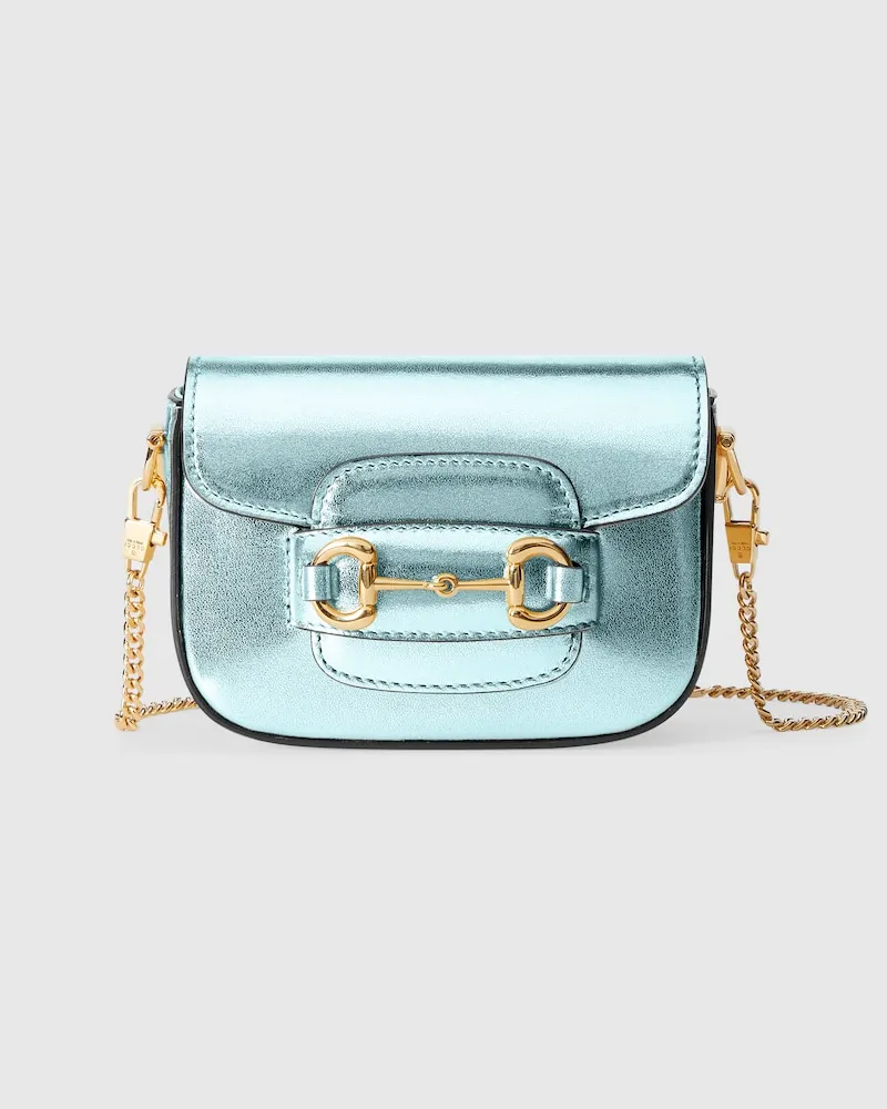 Gucci Horsebit 1955 Nano-Tasche Blau