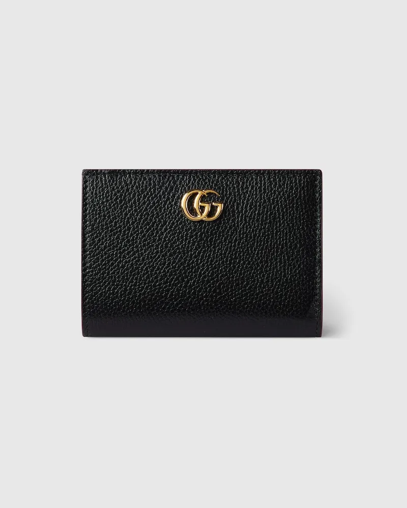 Gucci GG Marmont Faltbrieftasche Schwarz
