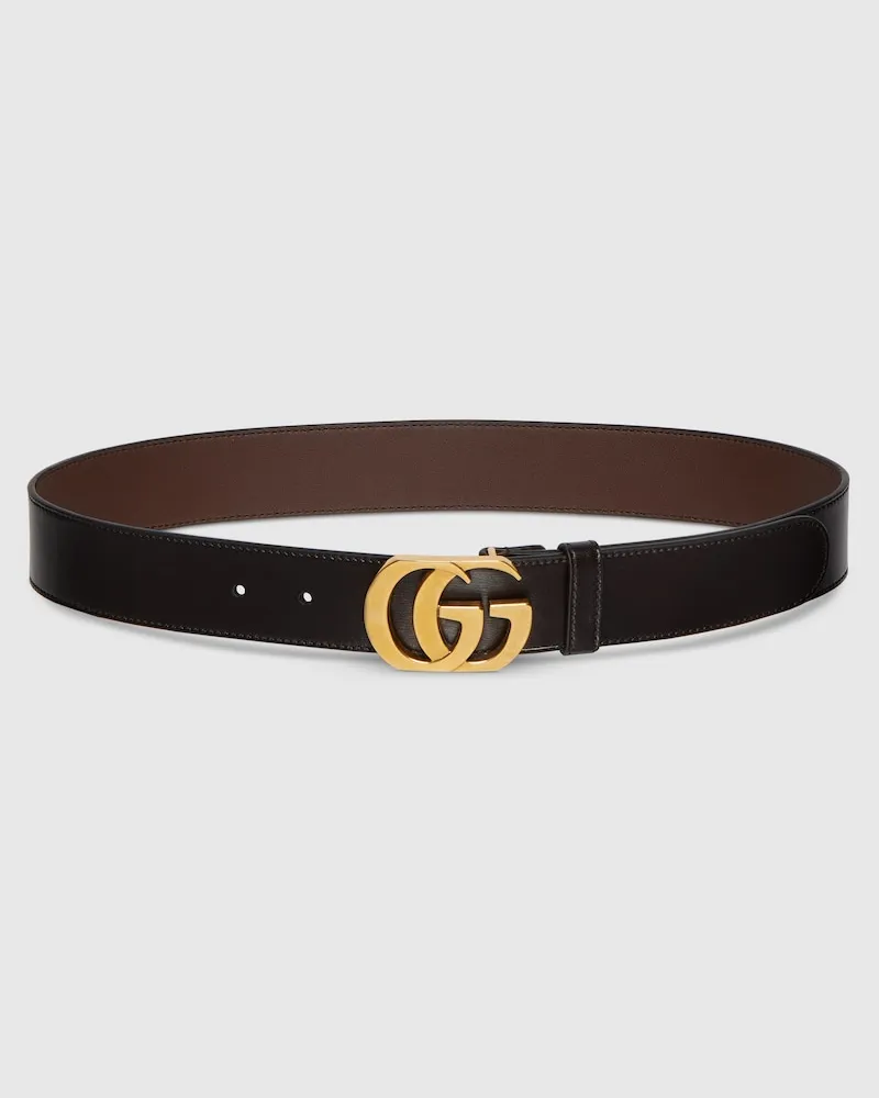 Gucci Cut GG Marmont Gürtel Braun