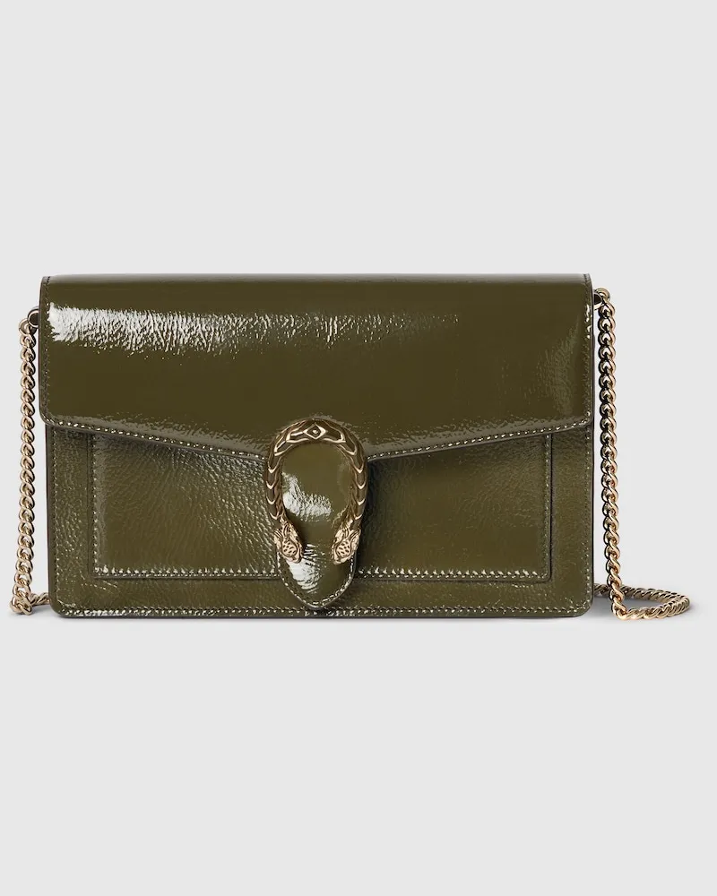 Gucci Dionysus Brieftasche Mit Kettenriemen Grün