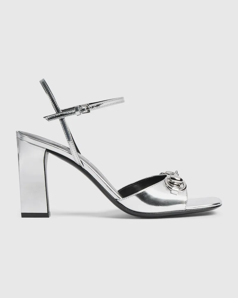 Gucci Signora Damensandale, Größe Silver