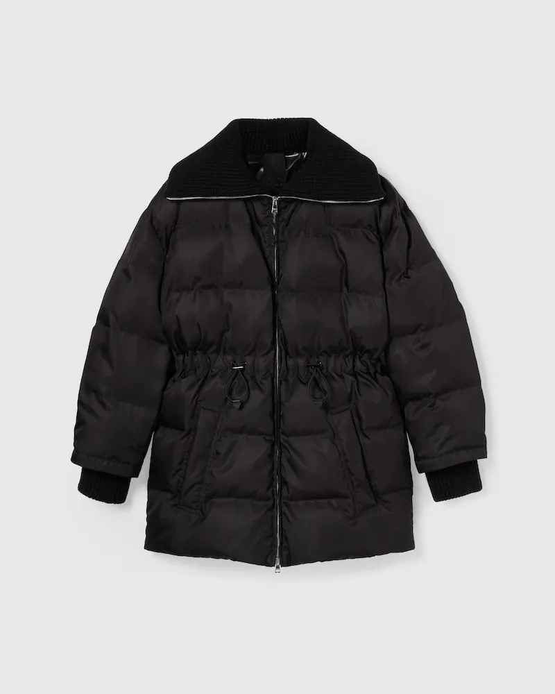 Gucci Jacke aus Feinem Nylongabardine Mit Logo, Größe Schwarz