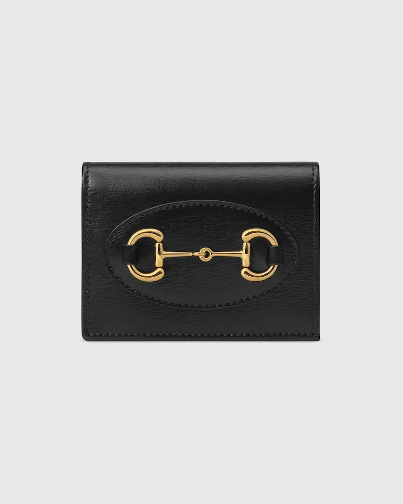 Gucci Horsebit 1955 Kartenetui Schwarz