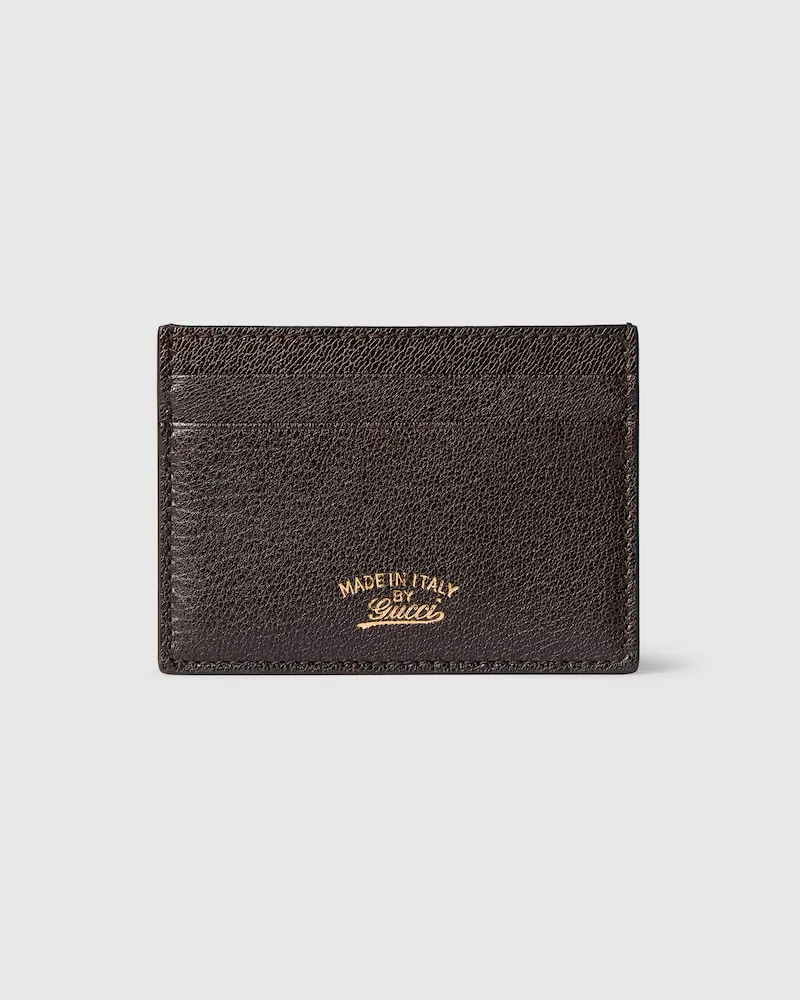 Gucci Porte-cartes Lira Marron