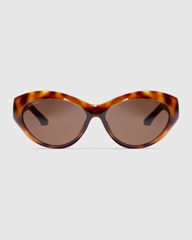 Gucci Sonnenbrille In Katzenaugenform Braun