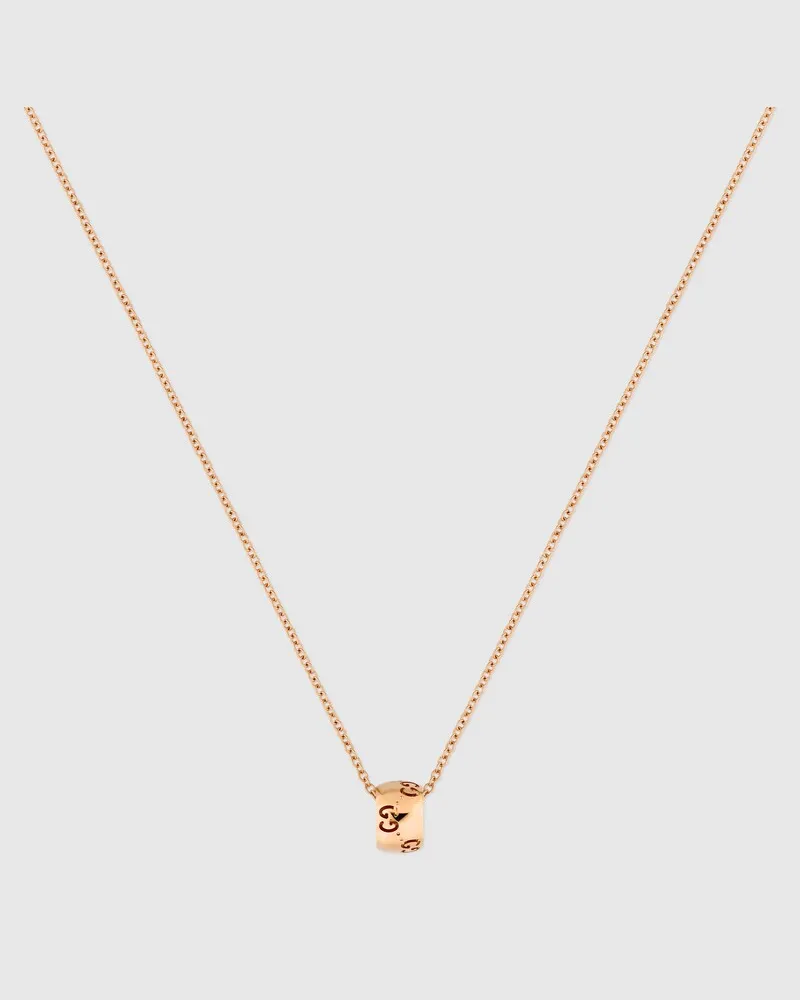 Gucci Icon GG Halskette 18 Karat Roségold