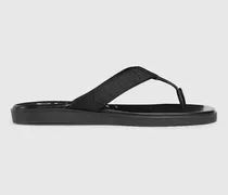 Herren-Zehensandale Mit Farblich Abgestimmtem Logo, Größe