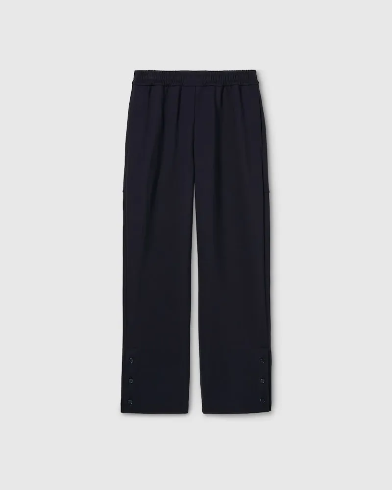 Gucci Freizeithose aus Baumwolljersey Mit Stickerei, Größe Blau