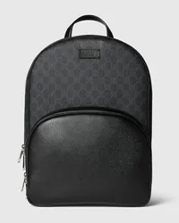 Gucci Mittelgroßer GG Rucksack Mit Etikett Schwarz