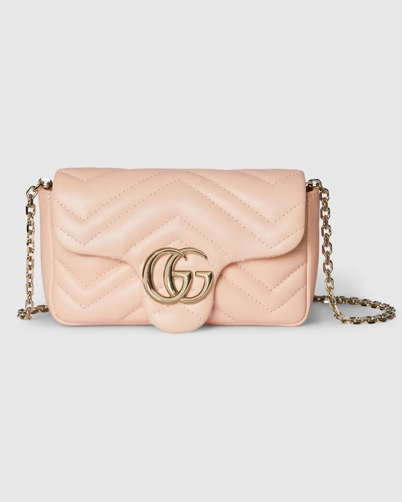 Gucci Mini Sac À Épaule GG Marmont Rose