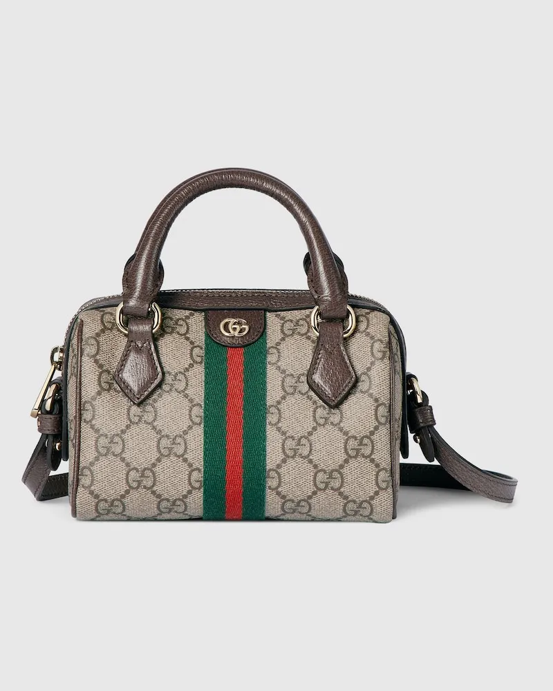 Gucci Ophidia Mini Boston Bag Beige