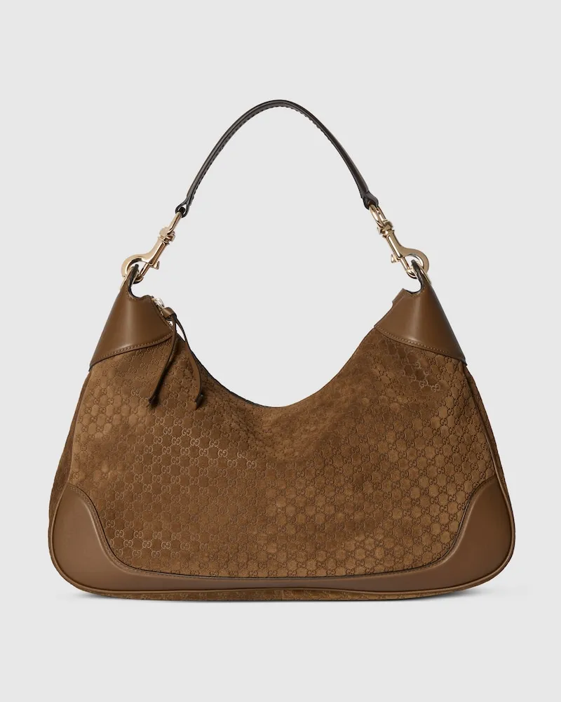 Gucci Mittelgroße B Schultertasche Braun