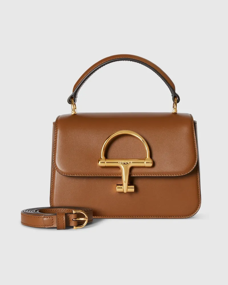 Gucci Kleine Siena Henkeltasche Braun