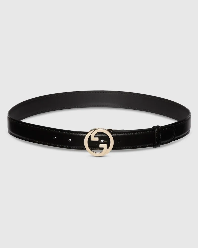 Gucci Blondie Gürtel, Größe 95 Schwarz