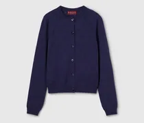 Cardigan aus GG Pointelle-Baumwolle Und -Seide, Größe