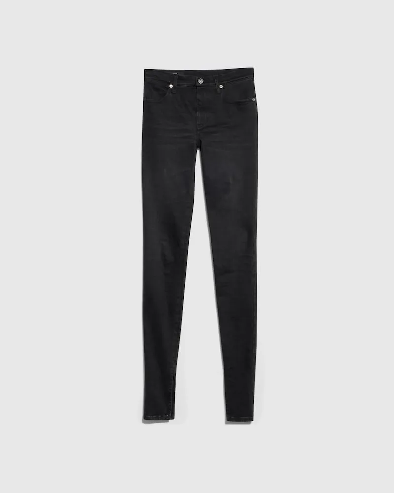 Gucci Jean Skinny En Denim De Coton Délavé, Taille Noir