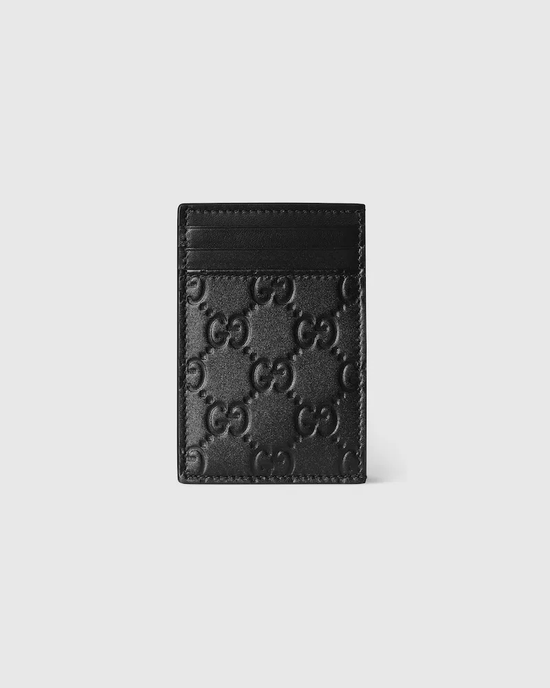 Gucci Pince À Billets GG Emblem Noir