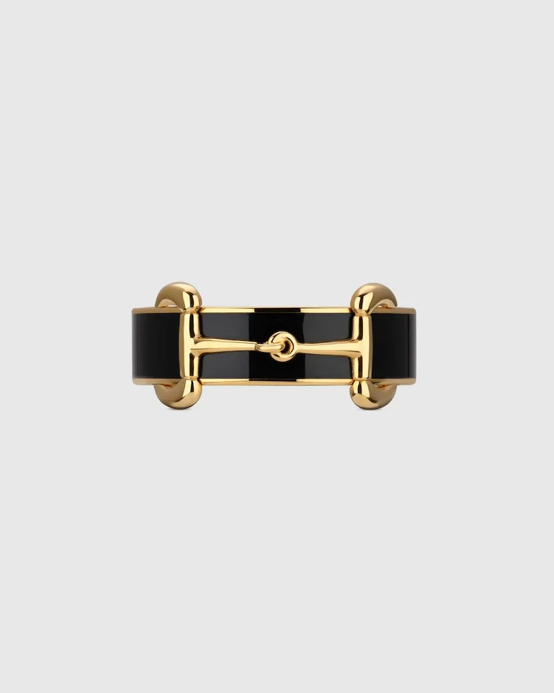 Gucci Emaille-Ring mit Horsebit Undefined