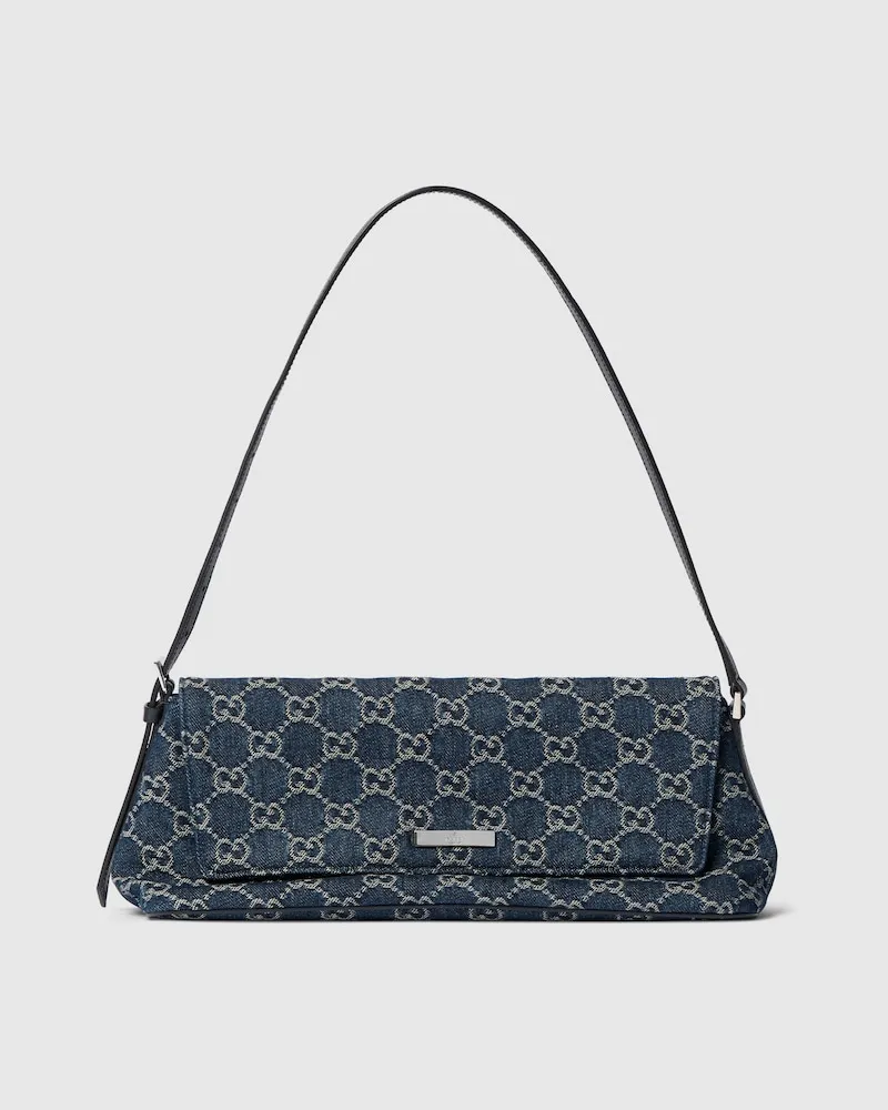 Gucci Madison Mittelgroße Schultertasche Blau