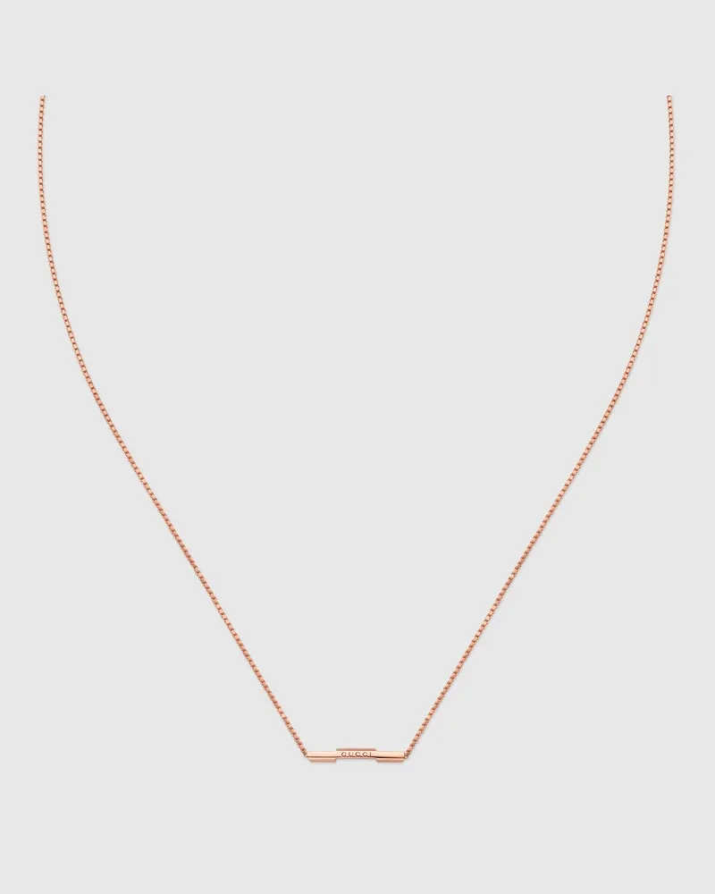 Gucci Link To Love Halskette 18k Gold Roségold