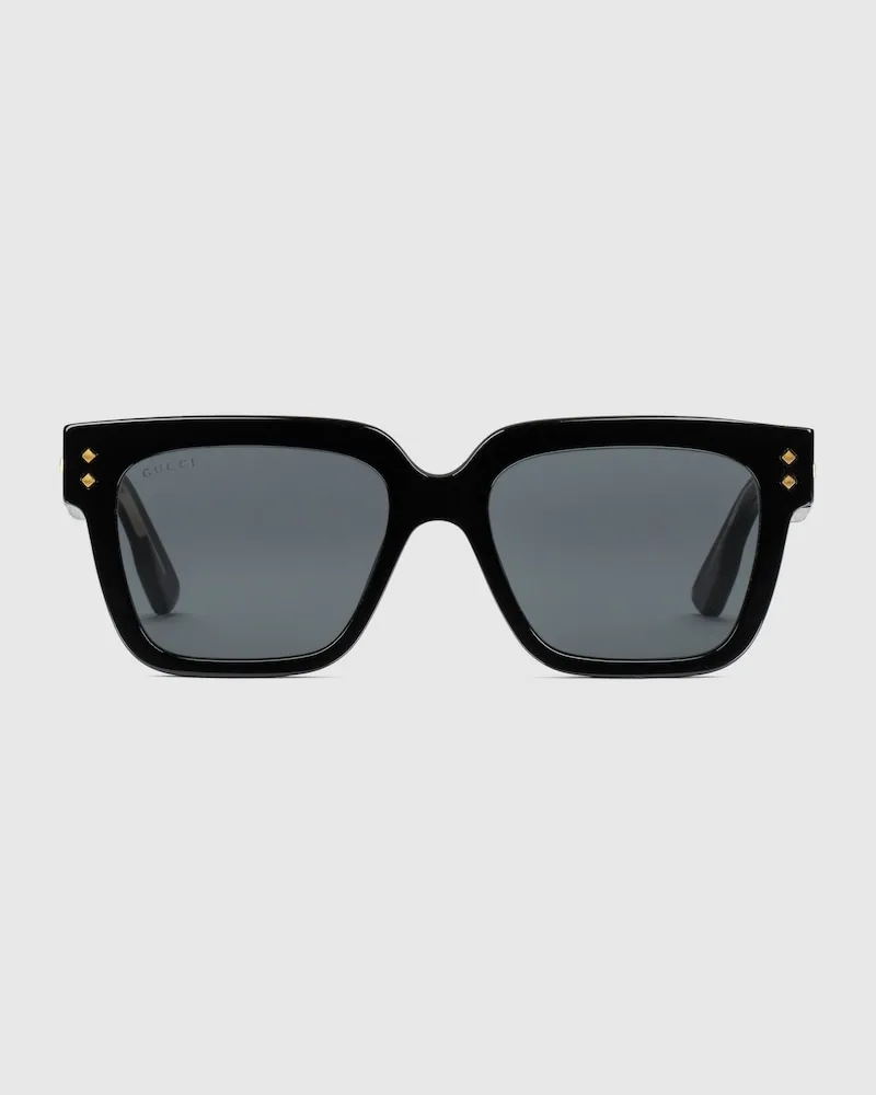 Gucci Sonnenbrille Mit Rechteckigem Rahmen Schwarz
