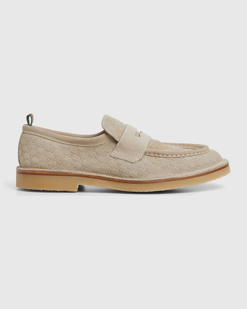 Gucci Herrenloafer Mit Web, Größe Beige