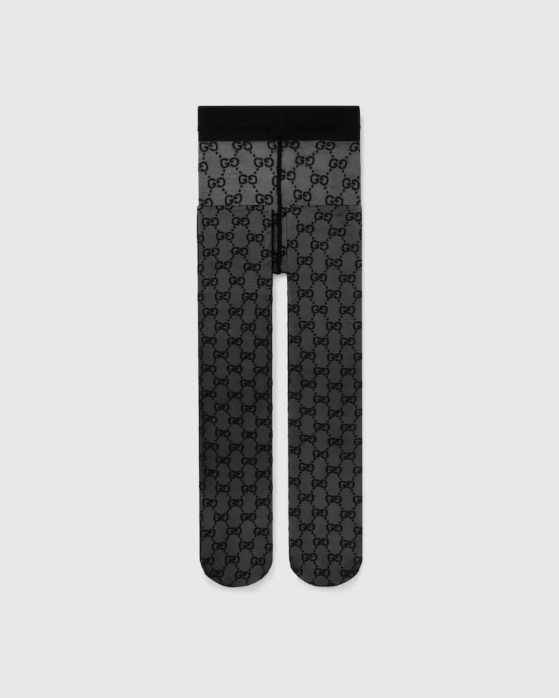 Gucci Strumpfhose aus GG Stretch-Nylon Schwarz