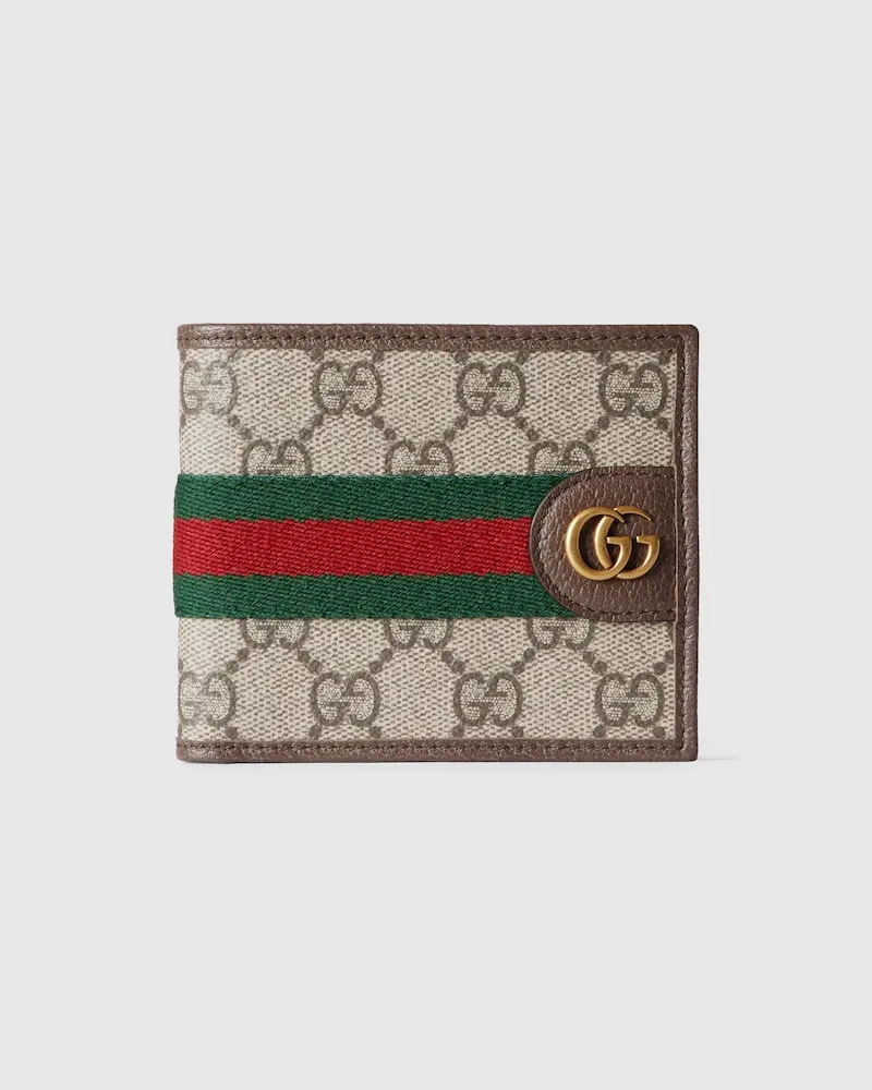 Gucci Ophidia Faltbrieftasche Beige