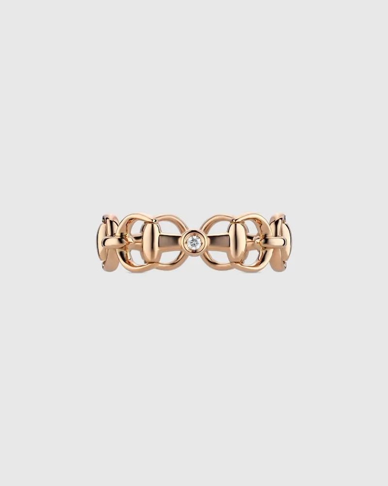 Gucci Horsebit Ring 18 Karat Mit Diamant Undefined