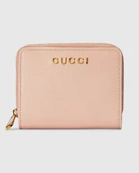 Gucci Mini-Brieftasche Mit Schriftzug Pink