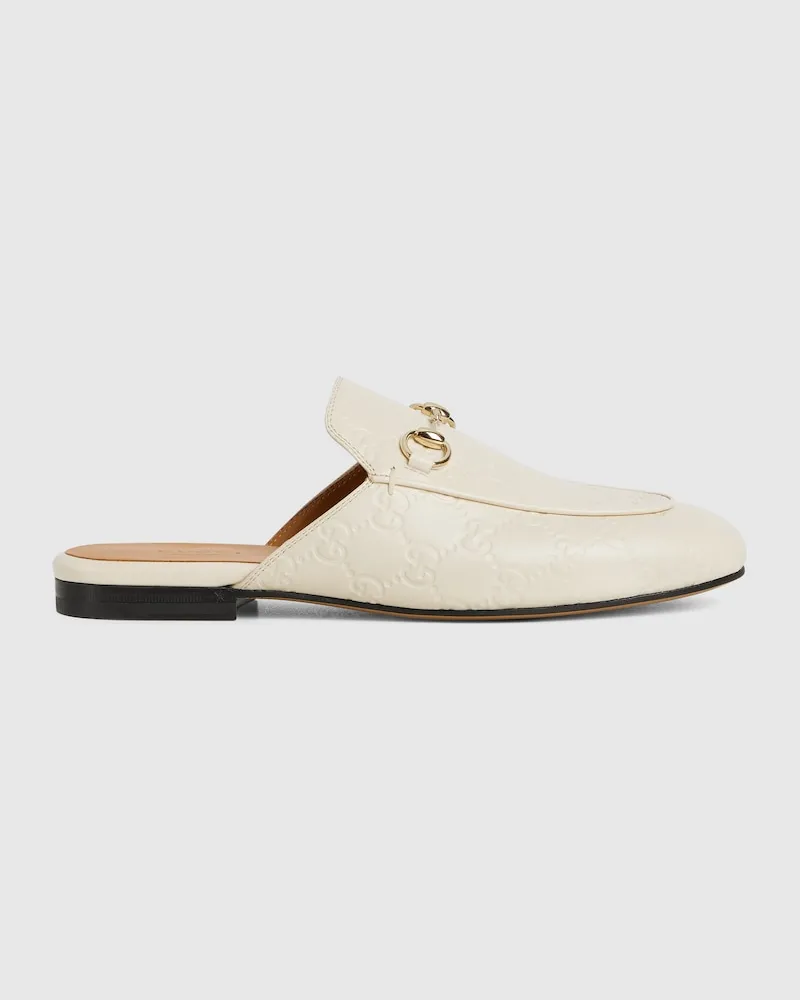 Gucci Princetown Damenslipper, Größe Weiß