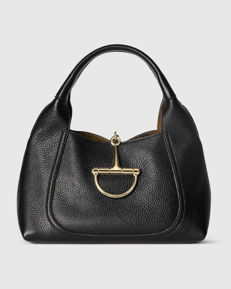 Gucci Mittelgroße Softbit Henkeltasche Schwarz