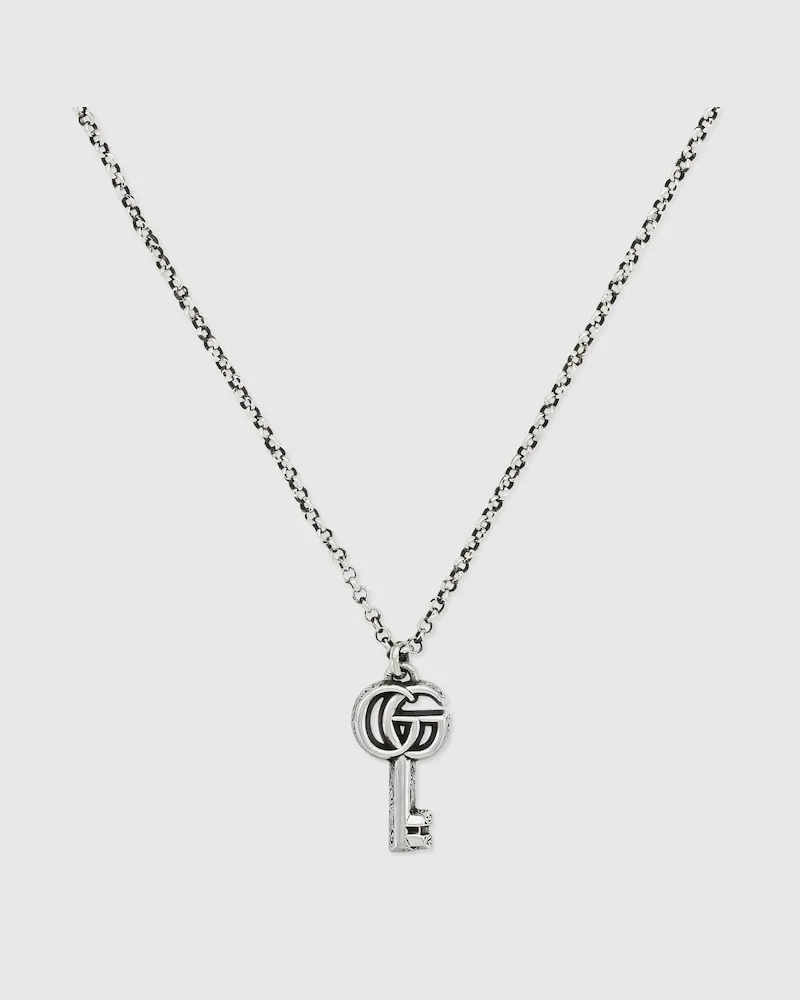 Gucci GG Marmont Halskette Mit Anhänger In Schlüsselform Undefined