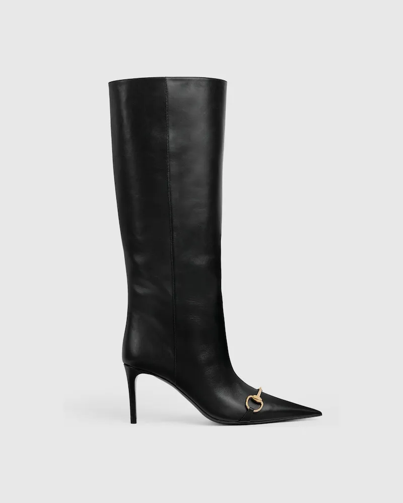 Gucci Damenschlupfstiefel Donna, Größe Schwarz
