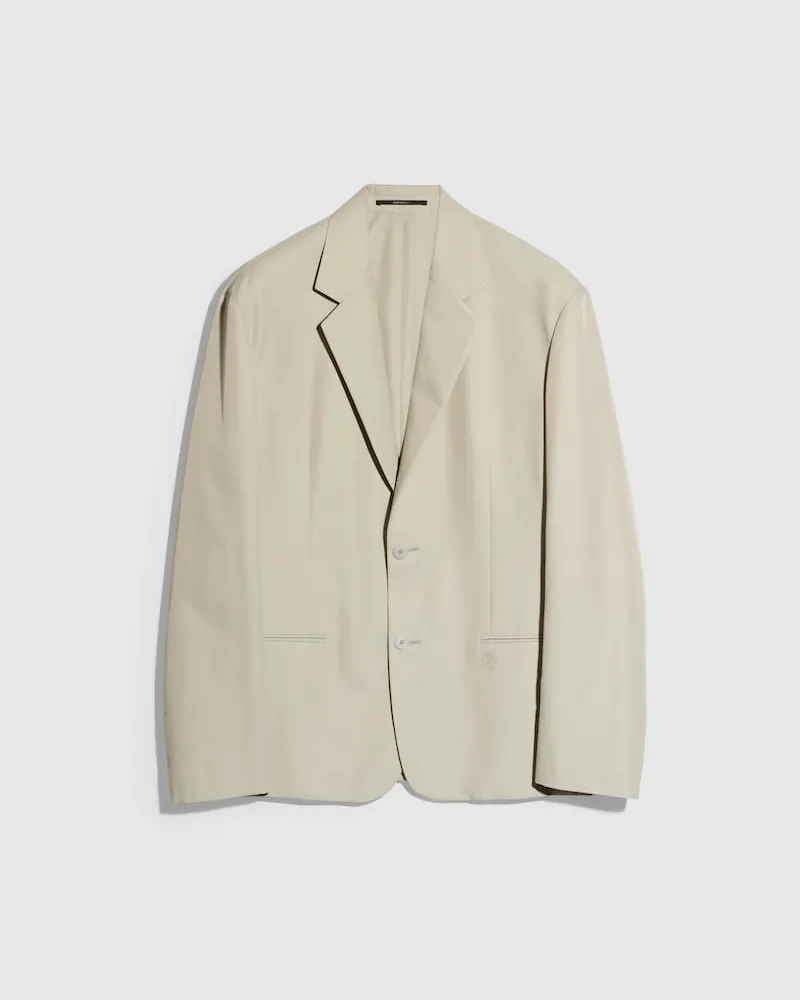 Gucci Leichte Jacke aus Baumwoll-Nylon-Twill Grün